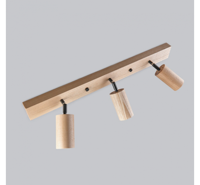 Vanity wooden wall lighting Bathroom light Black metal
