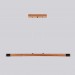 Line LED lighting Wooden walnut long chandelier |GaffDesign