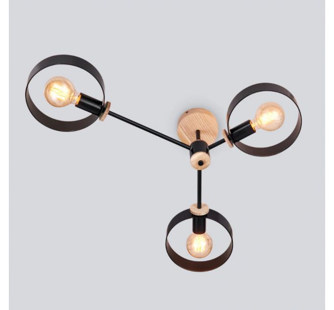 Midcentury chandelier Black Pendant lighting Mid Century Modern