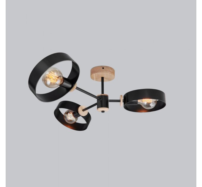 Midcentury chandelier Black Pendant lighting Mid Century Modern