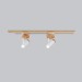 Track lighting with wide wood base Industrial ceiling light |GaffDesign