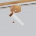 Track lighting with wide wood base Industrial ceiling light |GaffDesign