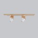 Track lighting with wide wood base Industrial ceiling light |GaffDesign