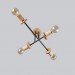 Midcentury chandelier Black Pendant lighting Mid Century Modern