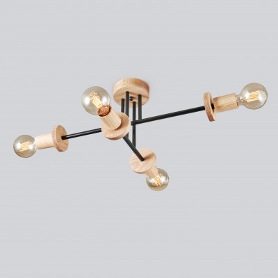Wooden carwed ceiling lighting Modern chandelier