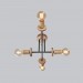 Midcentury chandelier Black Pendant lighting Mid Century Modern