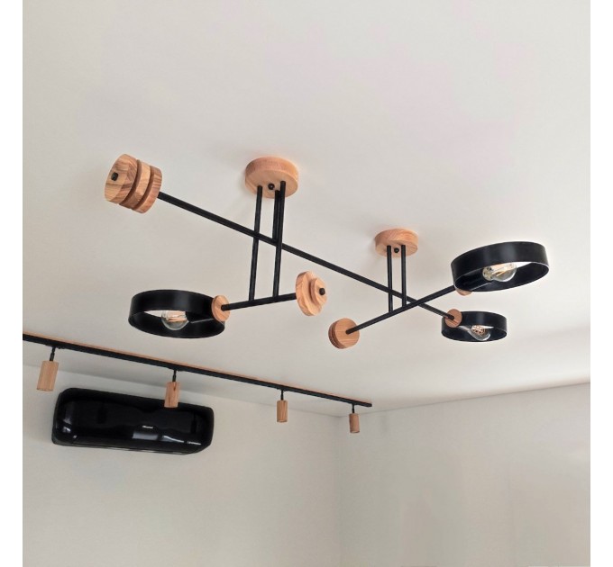 Long chandelier Pendant lighting Industrial light |GaffDesign