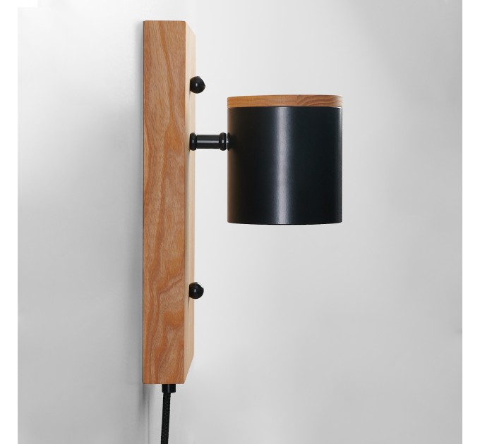 Wooden wall sconce Industrial lighting |GaffDesign