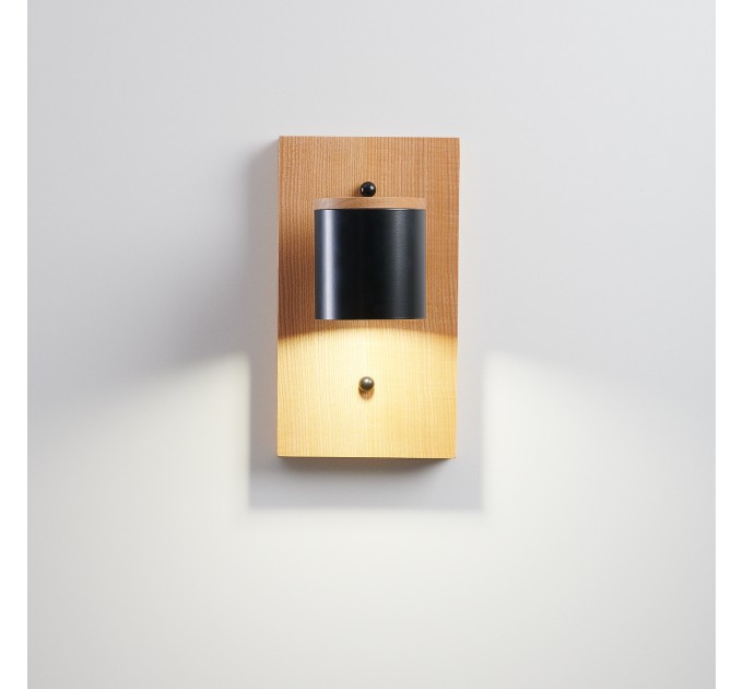 Wooden wall sconce Industrial lighting |GaffDesign