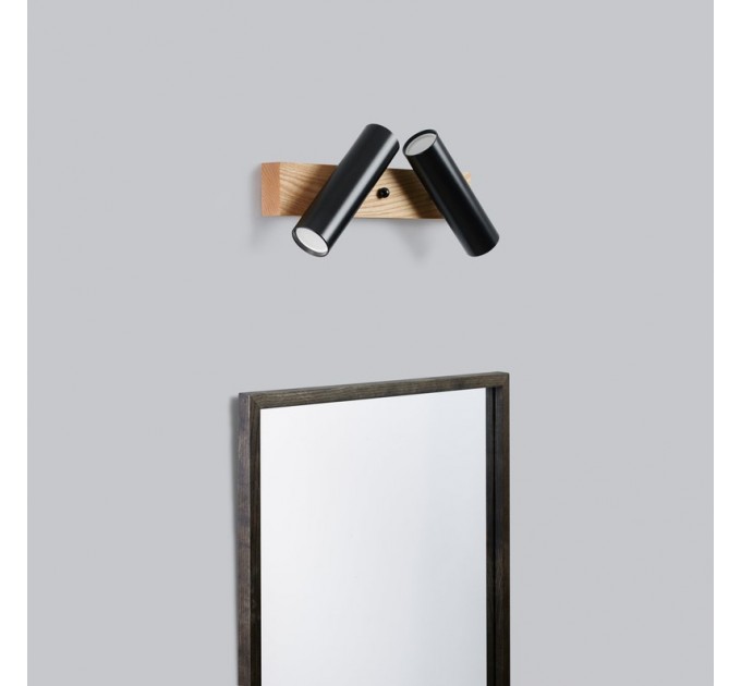 Black wall light Vanity lighting Industrial |GaffDesign