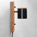 Wooden wall sconce Industrial lighting