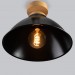 Ceiling lighting with schoolhouse style Hallway lamp