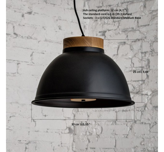Pendant light Industrial lighting Factory black light |GaffDesign