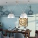 Pendant lighting White chandelier