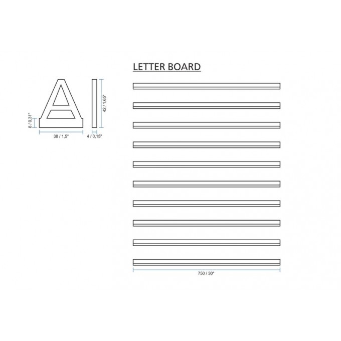 Letter message board Cafe baker wall menu Black menu