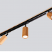 Track lighting Industrial wooden track light