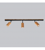 Track lighting Industrial wooden track light