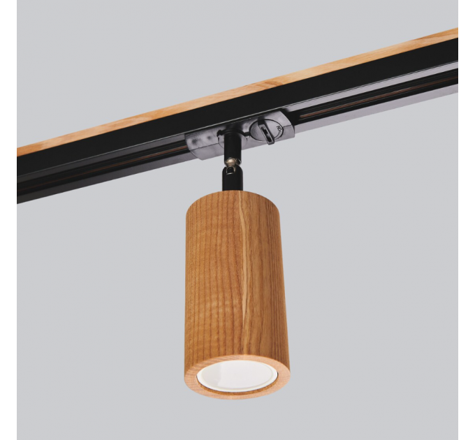 Track lighting Industrial wooden track light
