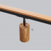 Track lighting Industrial wooden track light