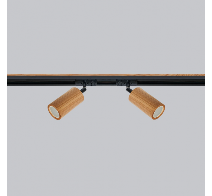 Track lighting Industrial wooden track light