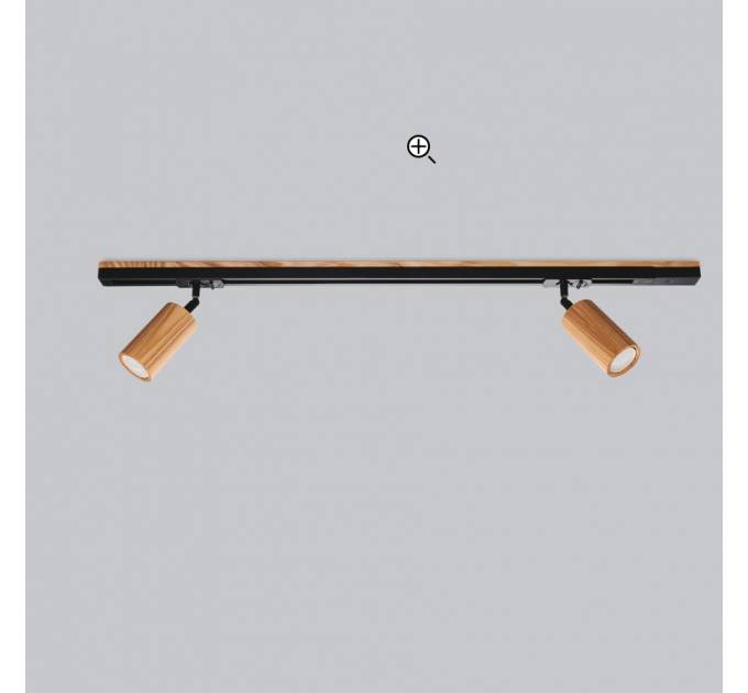 Track lighting Industrial wooden track light