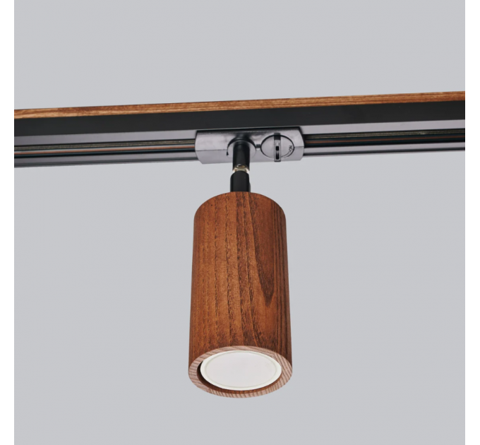 Track lighting Pendant light Industrial track Walnut Minimalist