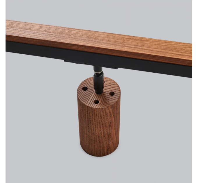 Track lighting Pendant light Industrial track Walnut Minimalist