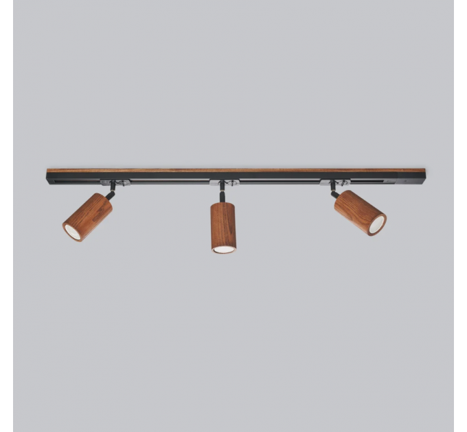 Track lighting Pendant light Industrial track Walnut Minimalist